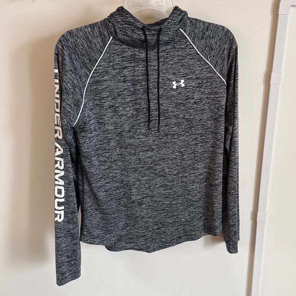 Under Armour Women's Velocity Wordmark Hoodie - Heather Gray